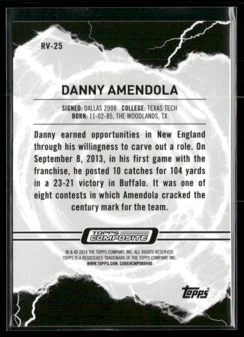 Danny Amendola 2023 Topps Composite Resurgence Voltaic #RV-25 Patriots