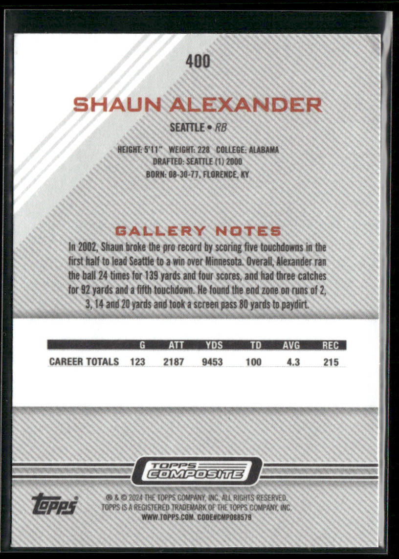 Shaun Alexander 2023 Topps Composite #400 Seattle Seahawks