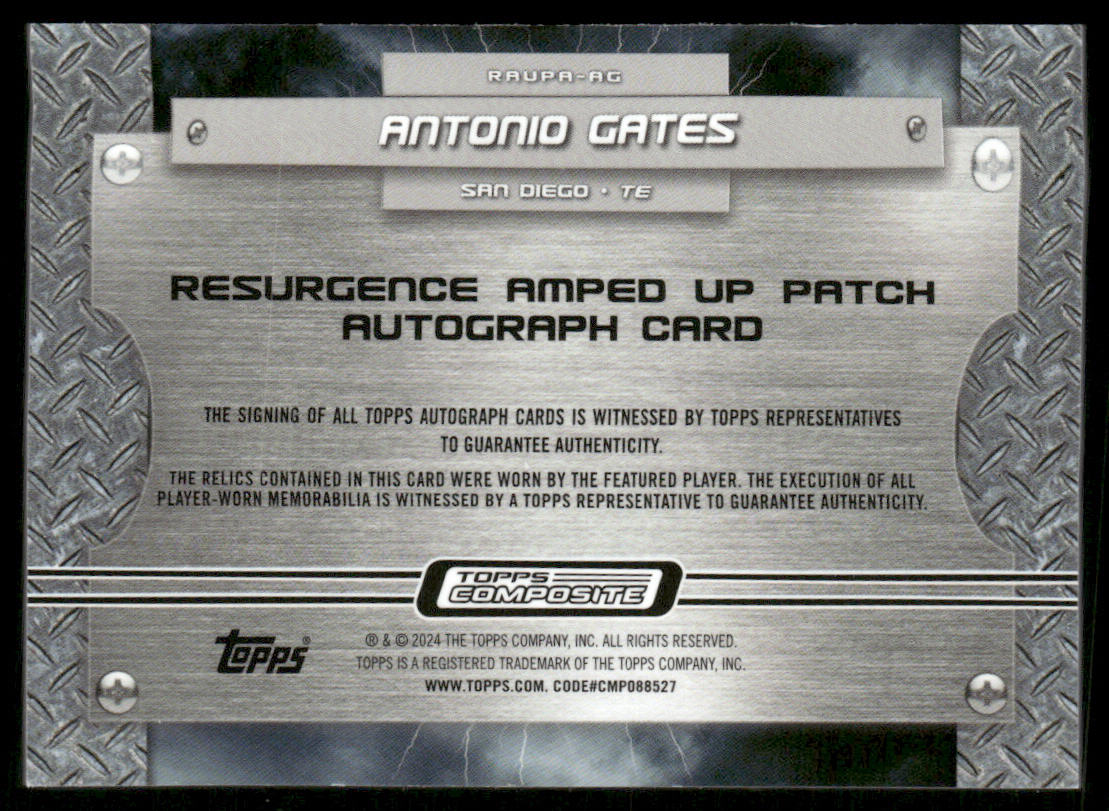 Antonio Gates 2023 Topps Composite Resurgence Amped Up Autographs #RAUPA-AG /149