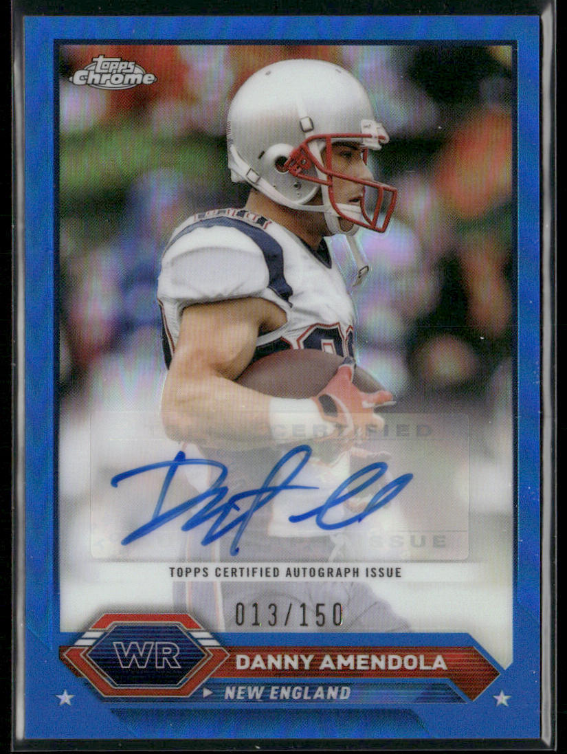 Danny Amendola 2023 Topps Composite Topps Chrome Autographs Blue Refractor /150