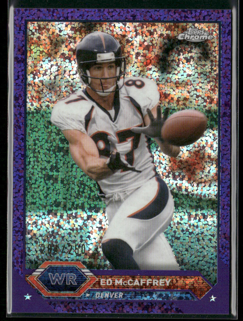 Ed McCaffrey 2023 Topps Composite Topps Chrome Purple Speckle Refractor #42