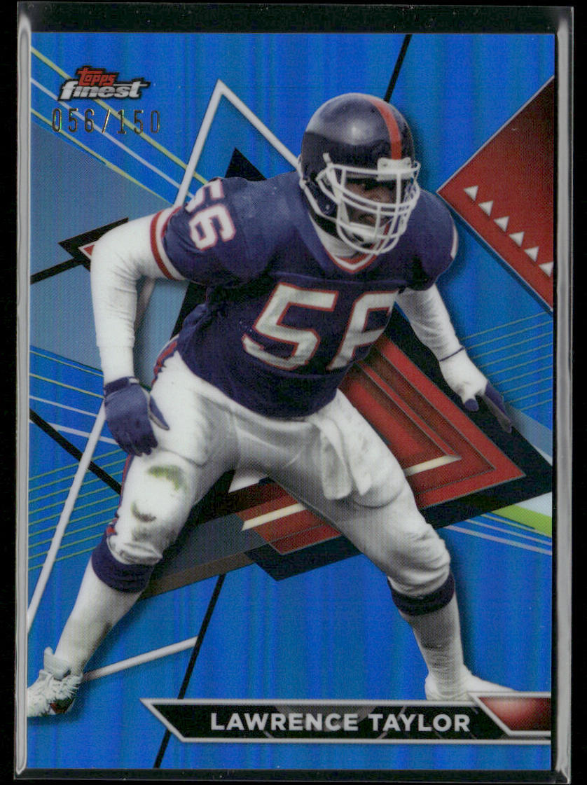 Lawrence Taylor 2023 Topps Composite Finest Blue Refractor #219b New York Giants