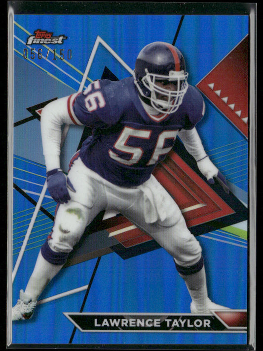 Lawrence Taylor 2023 Topps Composite Finest Blue Refractor #219b New York Giants