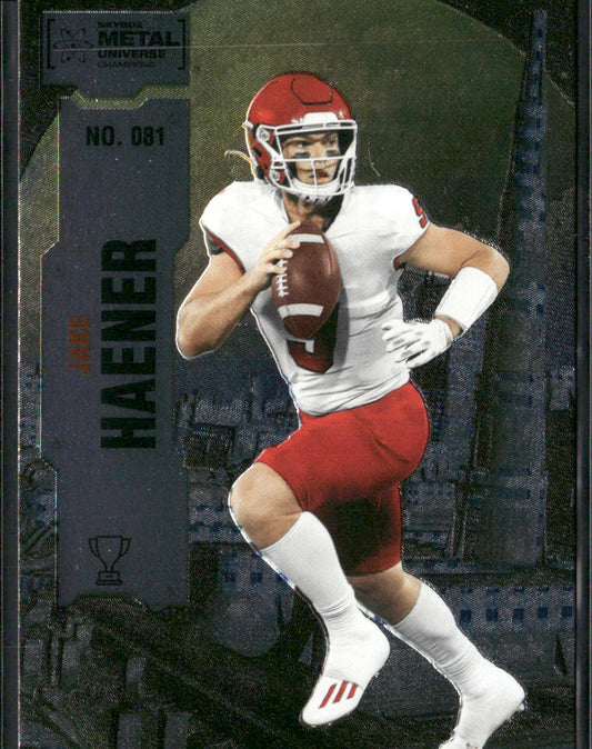 Jake Haener 2022 SkyBox Metal Universe Champions #081 Fresno State Bulldogs