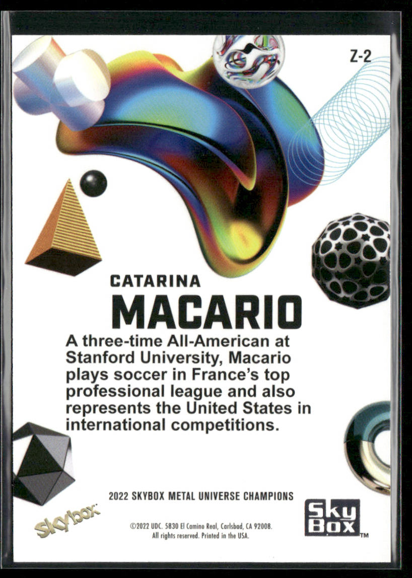 Catarina Macario 2022 SkyBox Metal Universe Champions Z-Force #Z-2