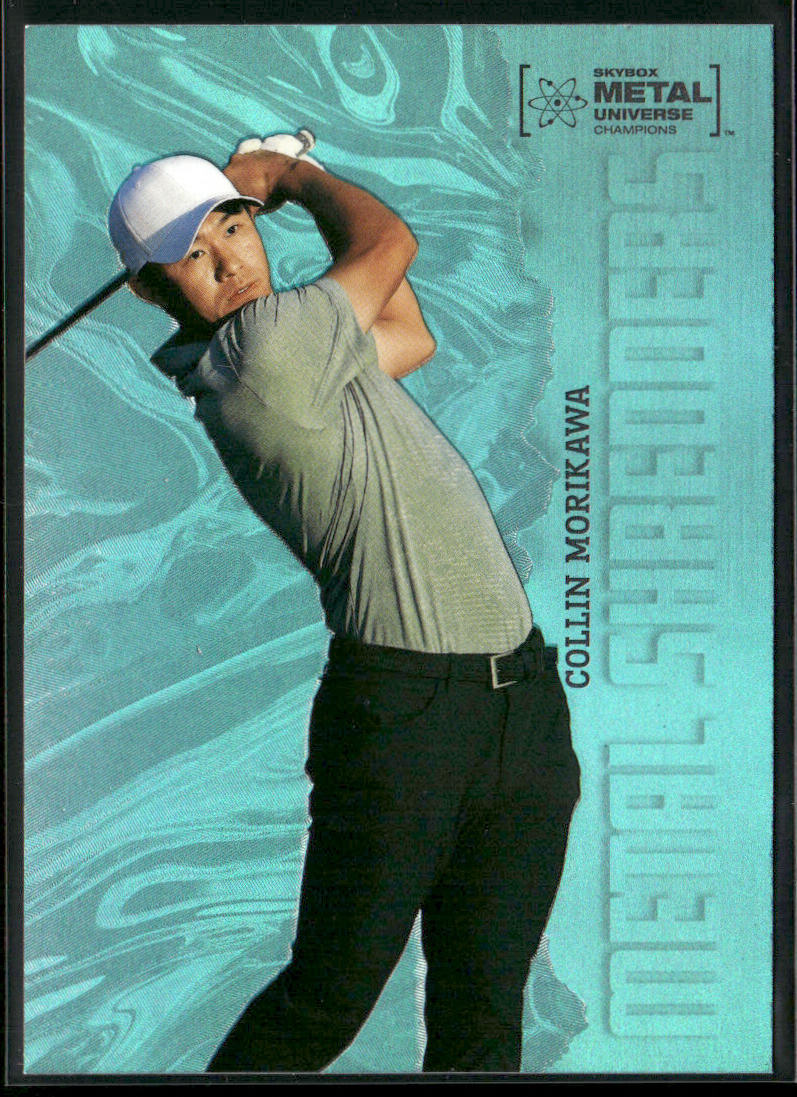 Collin Morikawa 2022 SkyBox Metal Universe Champions Aqua #110