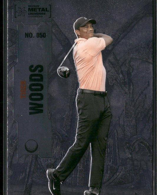 Tiger Woods 2022 SkyBox Metal Universe Champions #050