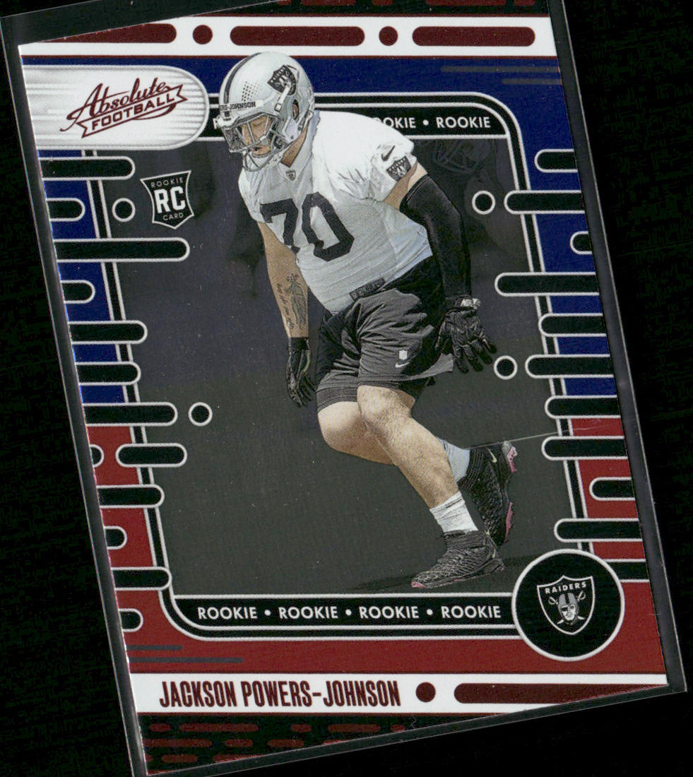 Jackson Powers-Johnson 2024 Panini Absolute Red and Blue #144 Las Vegas Raiders