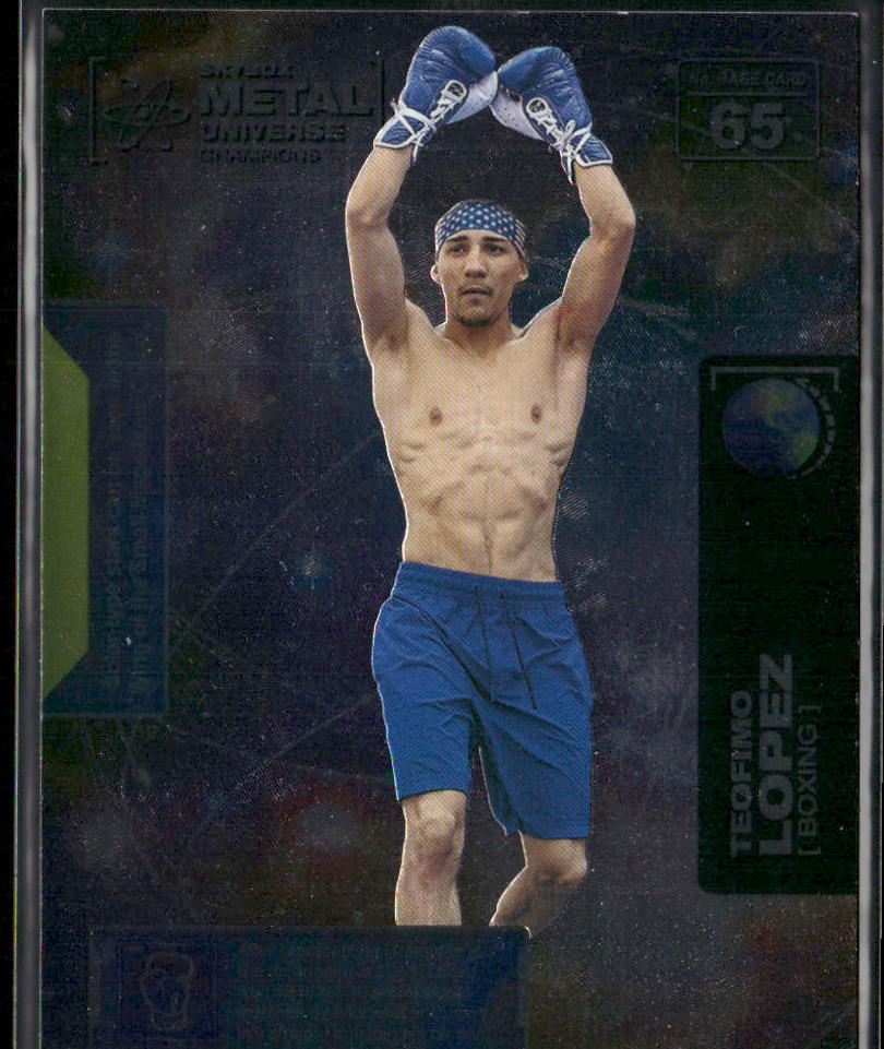 Teofimo Lopez 2021 SkyBox Metal Universe Champions #65 front