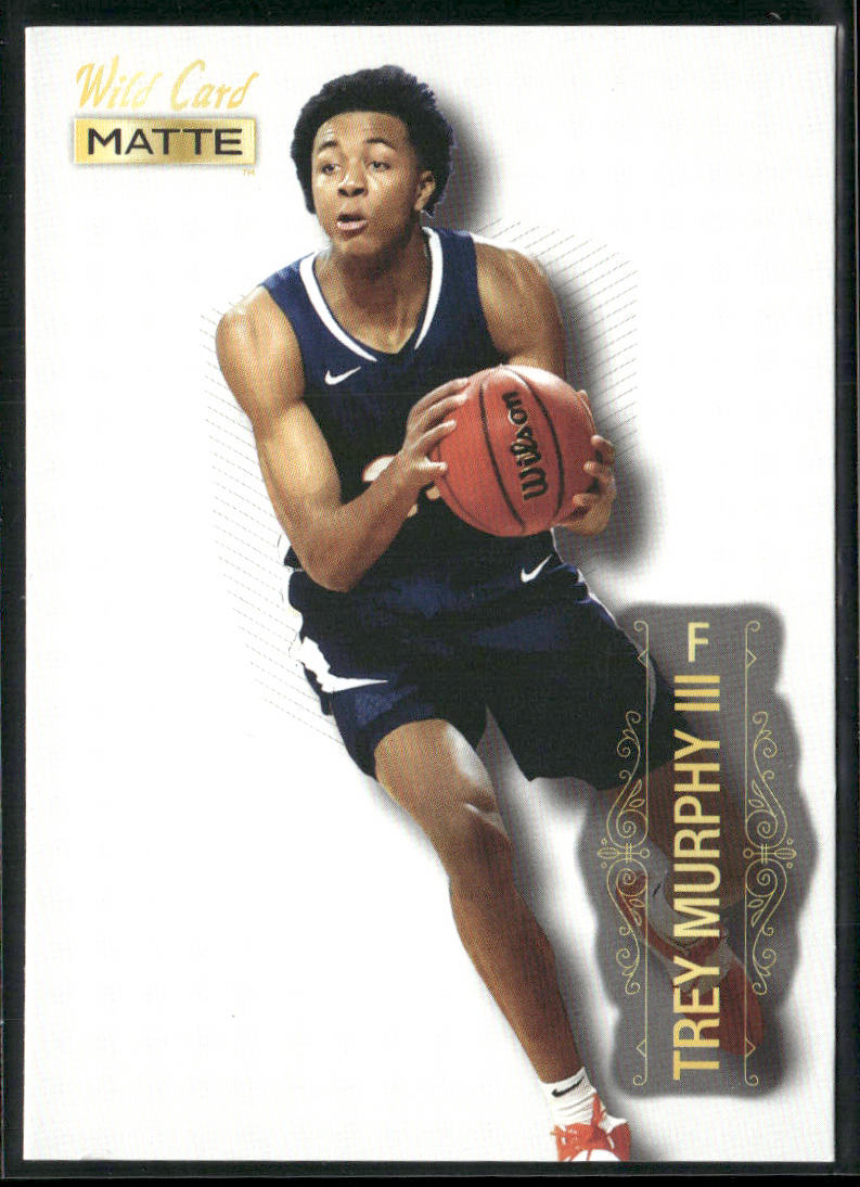 Trey Murphy III 2022 Wild Card Matte White #MB-71 New Orleans Pelicans