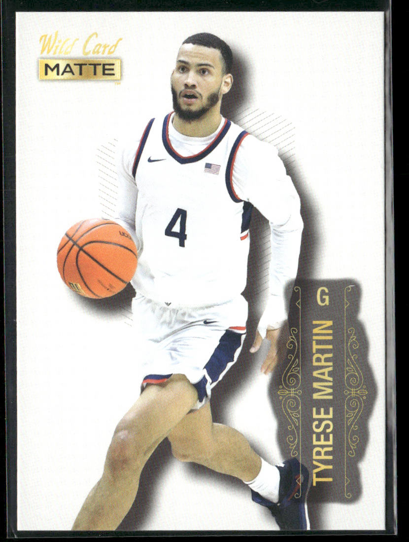 Tyrese Martin 2022 Wild Card Matte White #MB-73 Connecticut Huskies