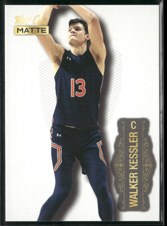Walker Kessler 2022 Wild Card Matte White #MB-75 Auburn Tigers