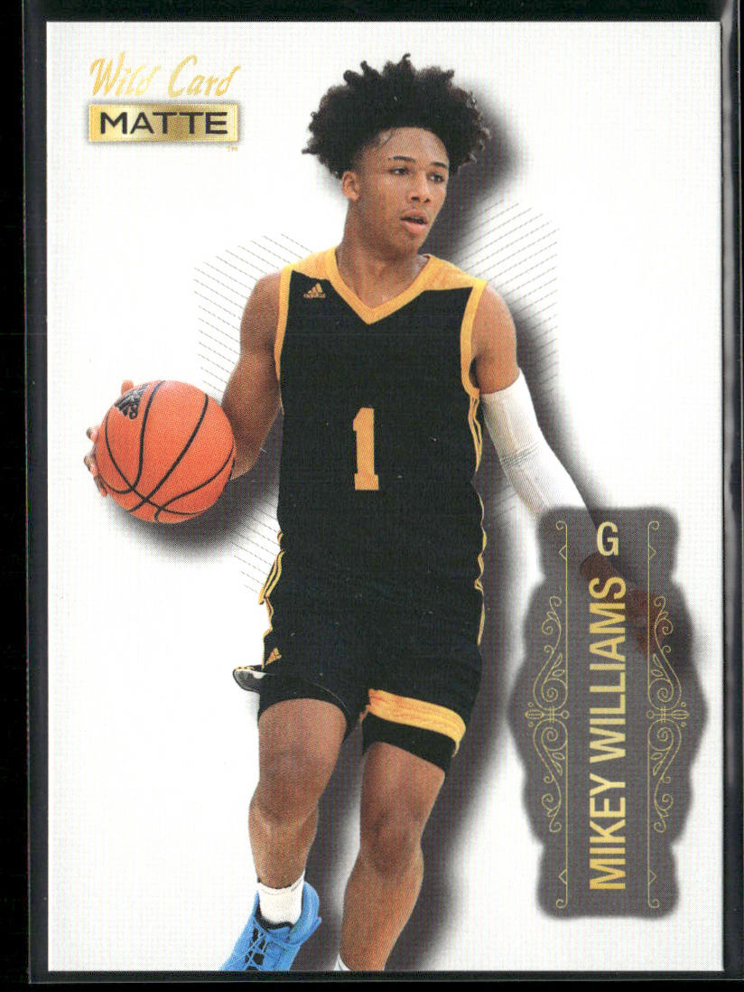 Mikey Williams 2022 Wild Card Matte White #MB-60