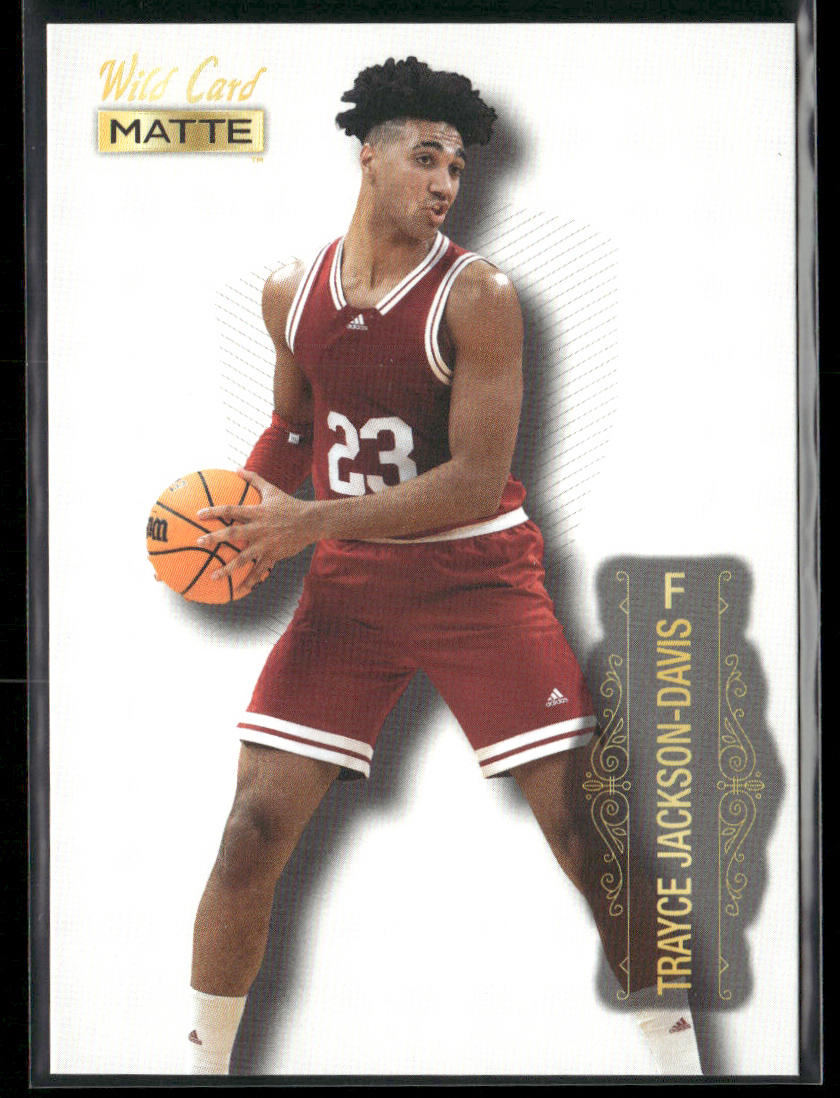 Trayce Jackson-Davis 2022 Wild Card Matte White #MB-69 Indiana Hoosiers