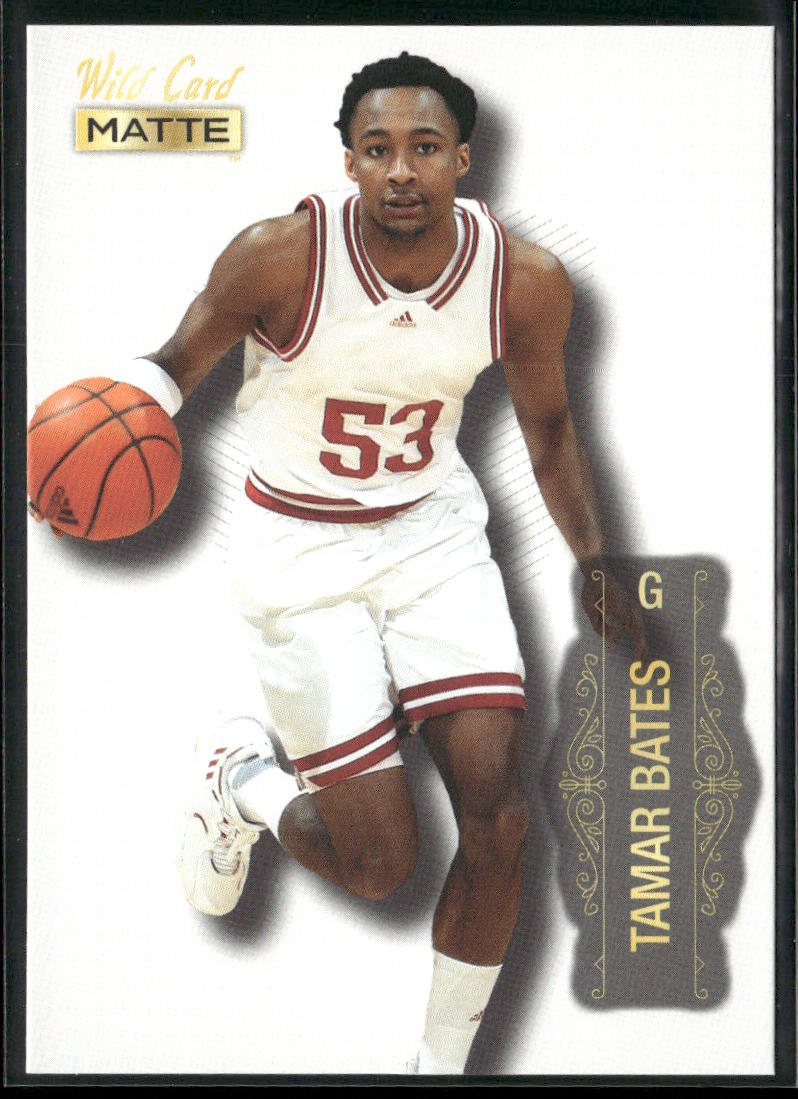 Tamar Bates 2022 Wild Card Matte White #MB-66 Indiana Hoosiers