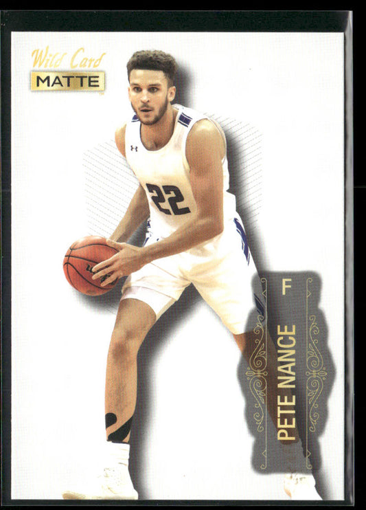 Pete Nance 2022 Wild Card Matte White #MB-63 Northwestern Wildcats