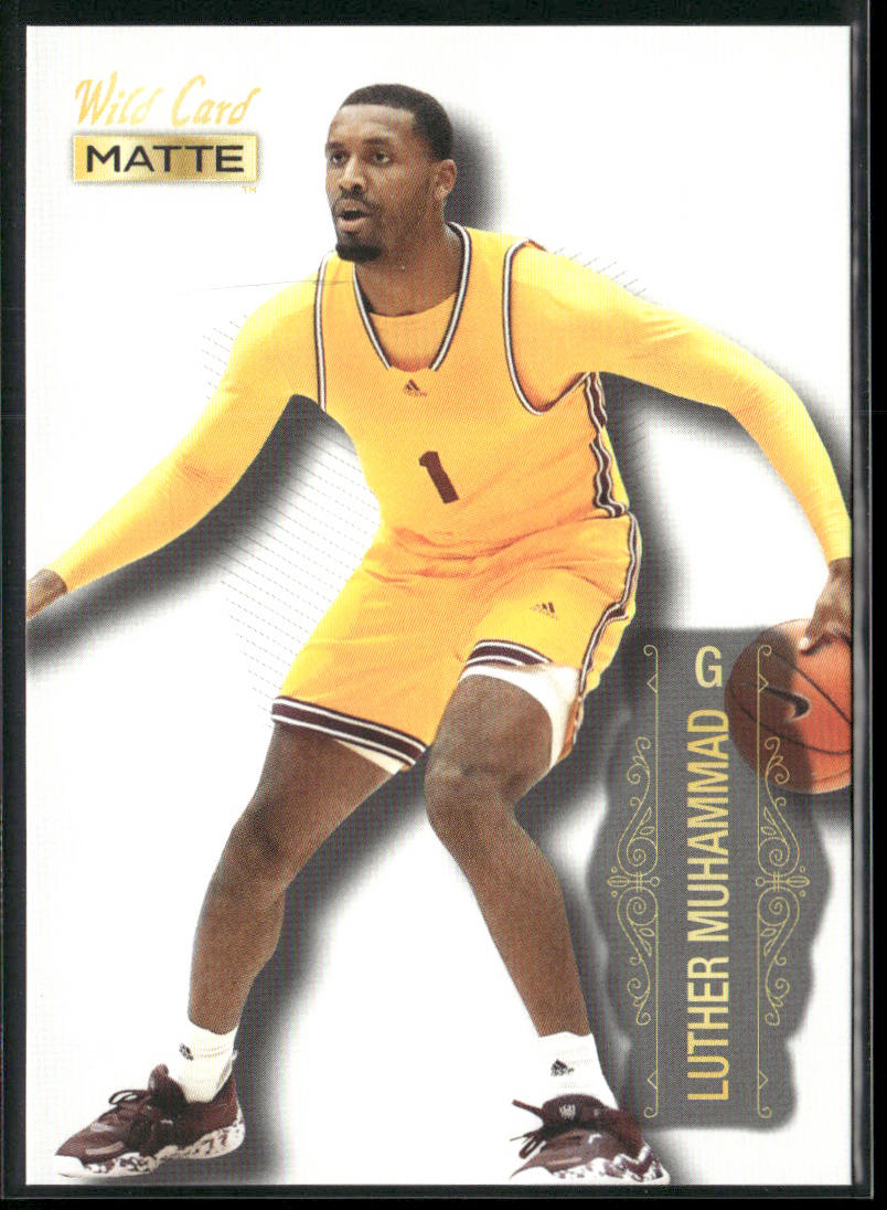 Luther Muhammad 2022 Wild Card Matte White #MB-52 Arizona State Sun Devils