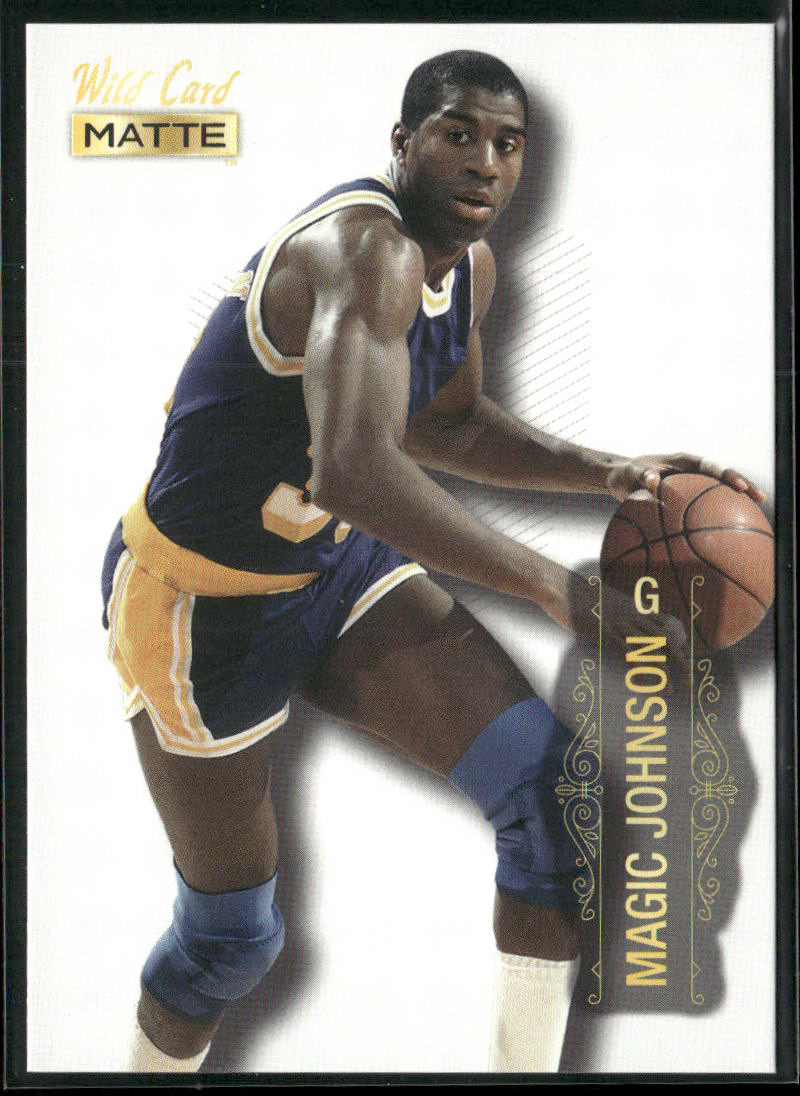 Magic Johnson 2022 Wild Card Matte White #MB-53 Los Angeles Lakers
