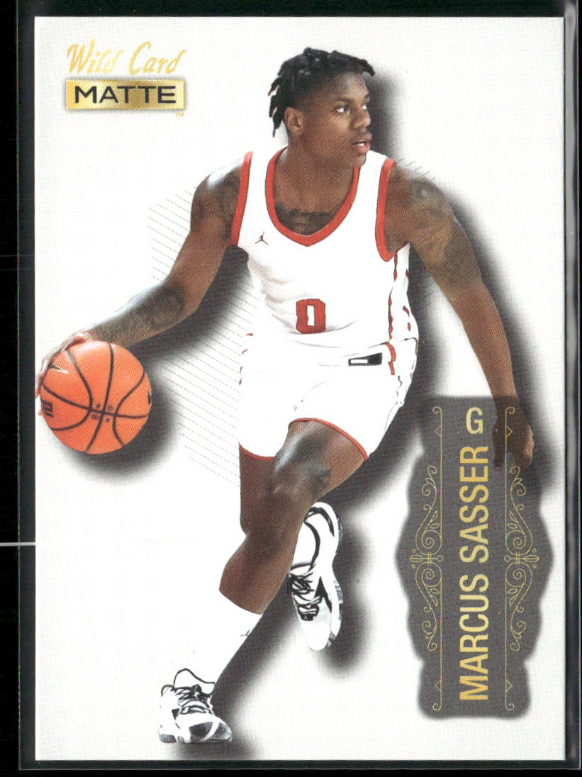 Marcus Sasser 2022 Wild Card Matte #MB-56 Houston Cougars