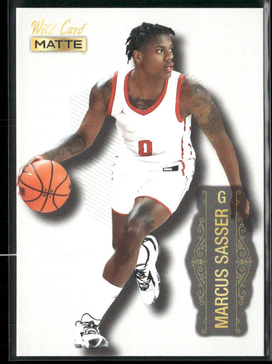 Marcus Sasser 2022 Wild Card Matte #MB-56 Houston Cougars