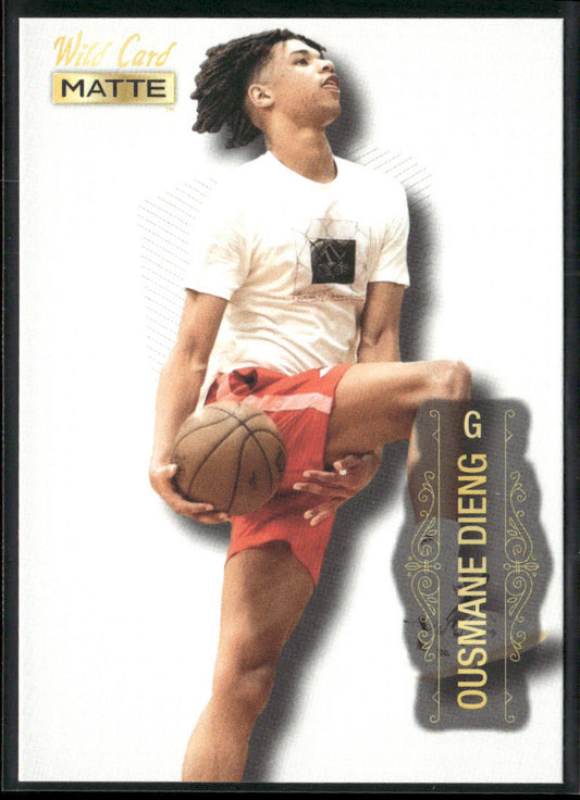 Ousmane Dieng 2022 Wild Card Matte White #MB-57 Oklahoma City Thunder