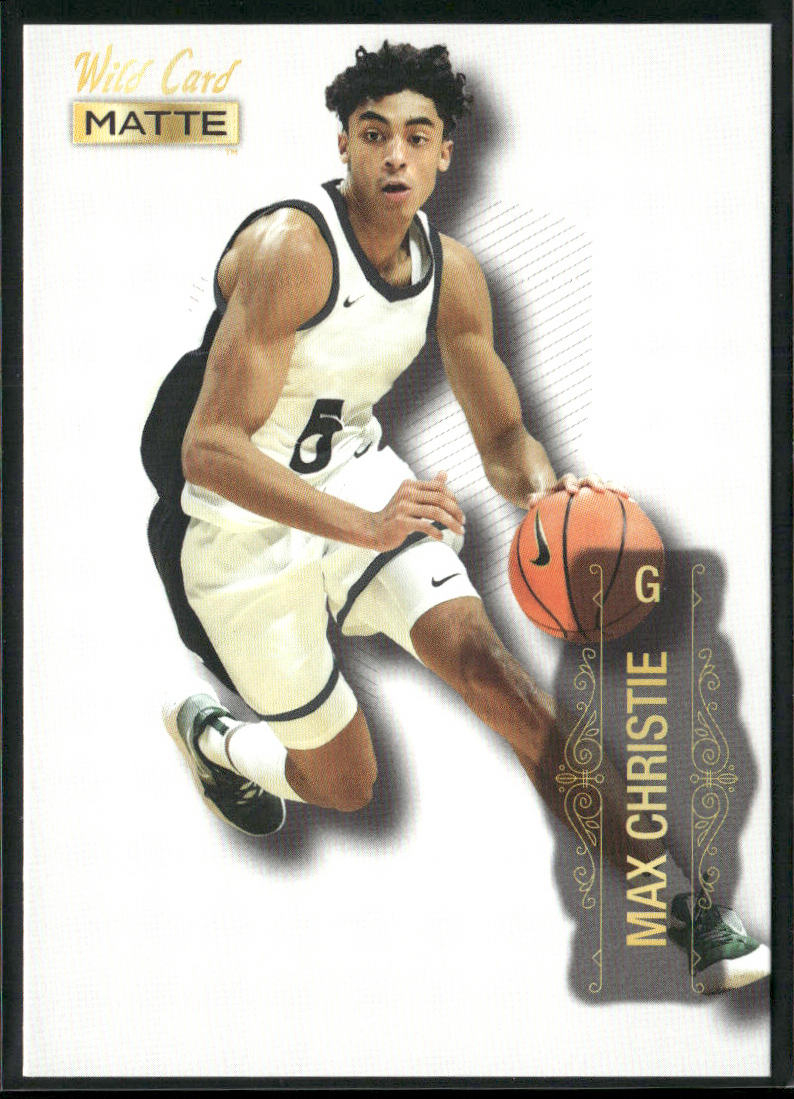 Max Christie 2022 Wild Card Matte White #MB-58 Michigan State Spartans