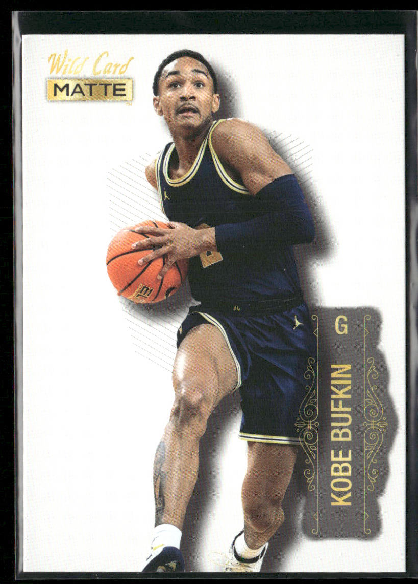 Kobe Bufkin 2022 Wild Card Matte White #MB-49 Michigan Wolverines