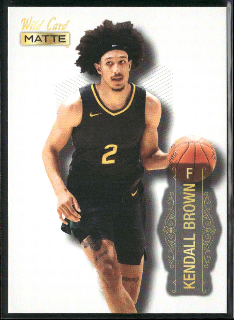 Kendall Brown 2022 Wild Card Matte White #MB-46 Baylor Bears