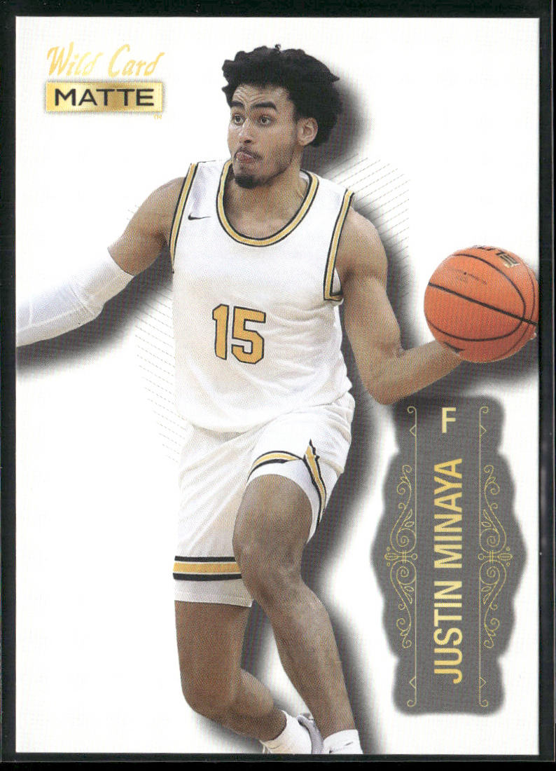 Justin Minaya 2022 Wild Card Matte White #MB-44 Providence Friars