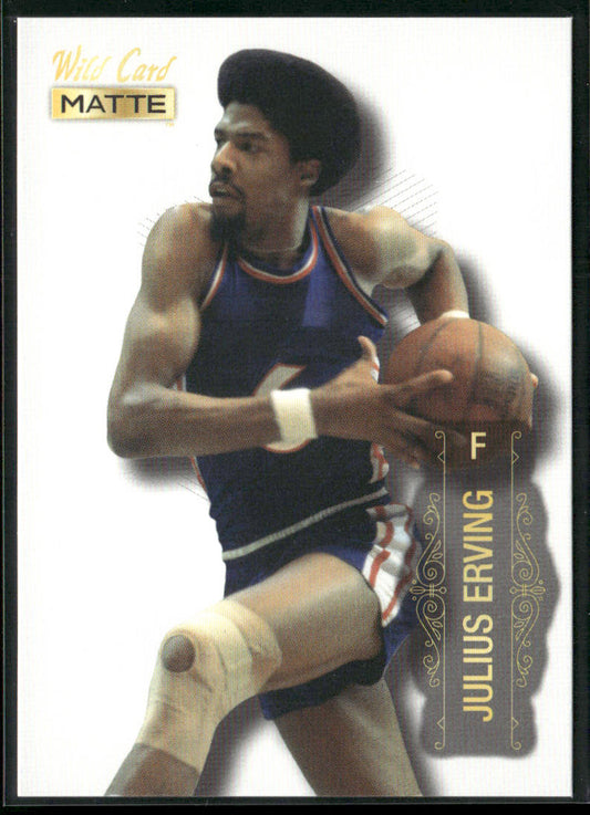 Julius Erving 2022 Wild Card Matte White #MB-43 Philadelphia 76ers