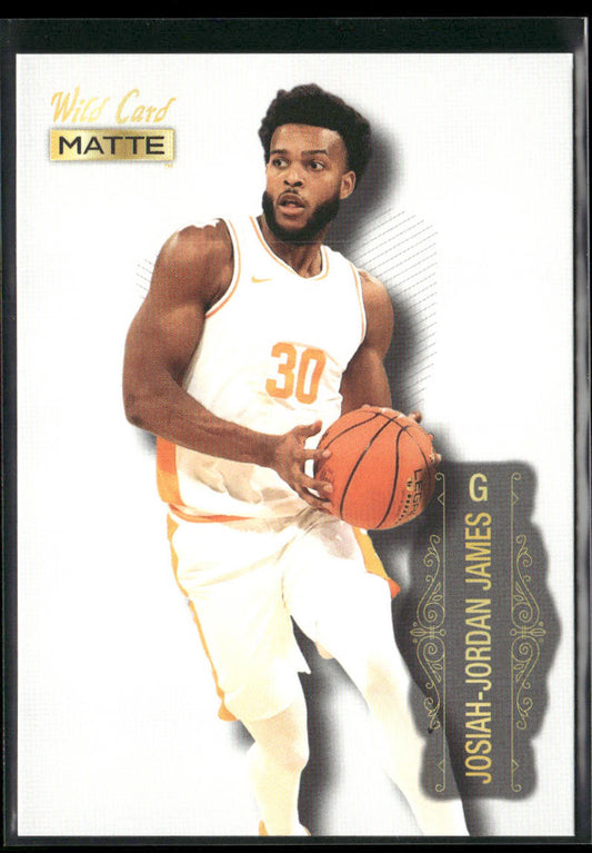Josiah-Jordan James 2022 Wild Card Matte White #MB-42 Tennessee Volunteers