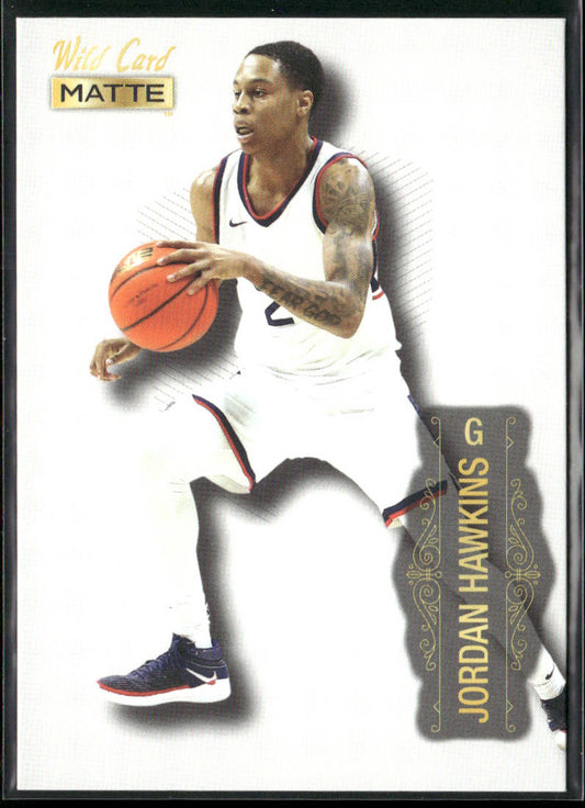 Jordan Hawkins 2022 Wild Card Matte White #MB-39 Connecticut Huskies