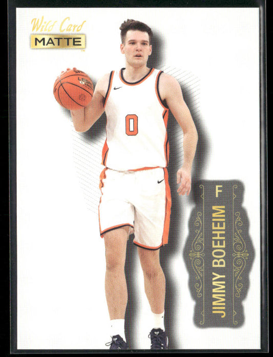 Jimmy Boeheim 2022 Wild Card Matte White #MB-35 Syracuse Orange