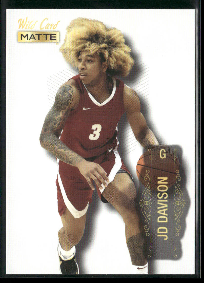 JD Davison 2022 Wild Card Matte White #MB-33 Alabama Crimson Tide
