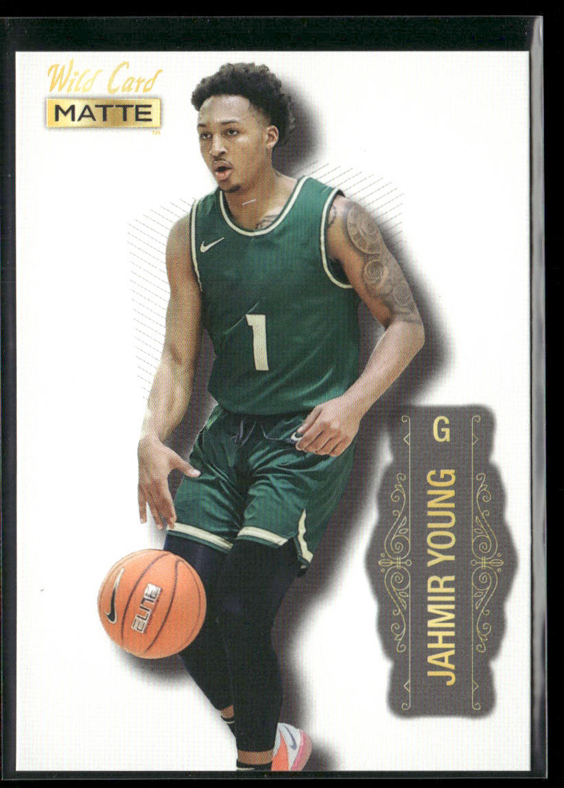 Jahmir Young 2022 Wild Card Matte White #MB-30 Charlotte 49ers