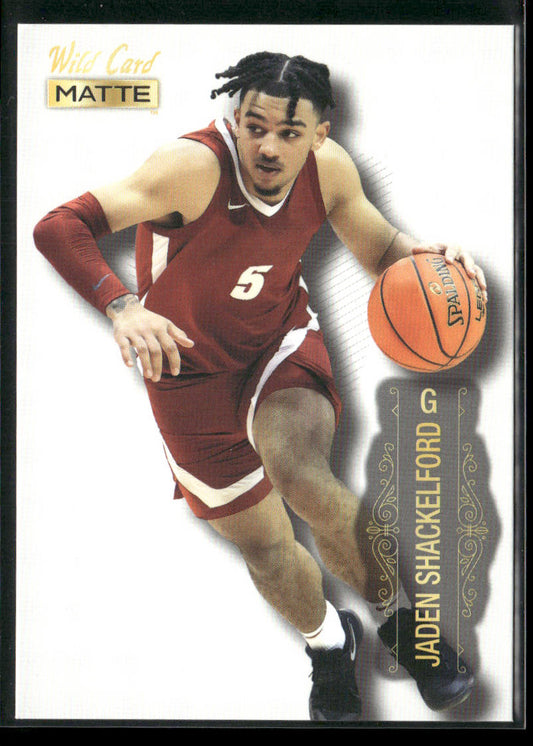 Jaden Shackelford 2022 Wild Card Matte White #MB-29 Alabama Crimson Tide