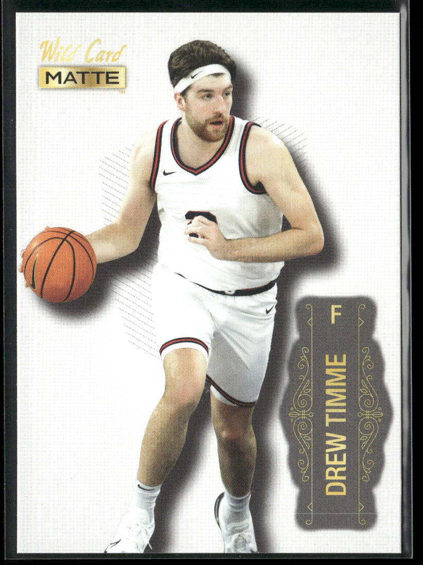 Drew Timme 2022 Wild Card Matte White #MB-21 Gonzaga Bulldogs