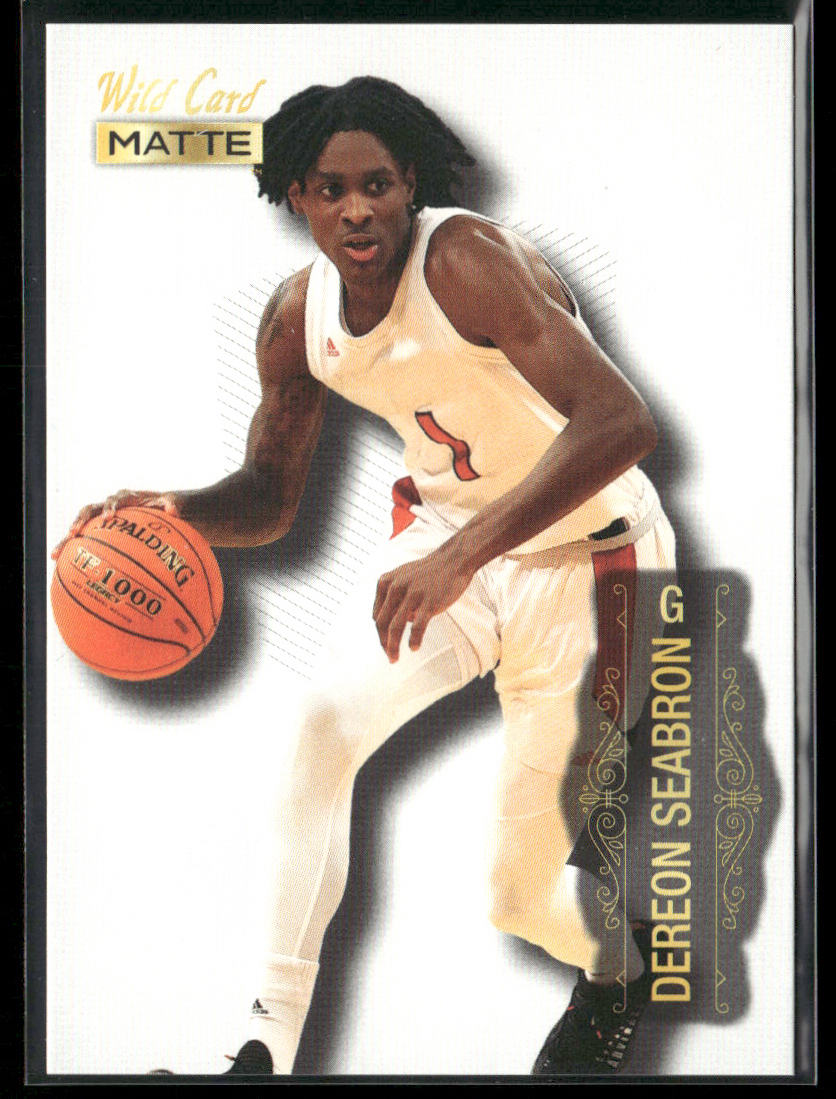 Dereon Seabron 2022 Wild Card Matte White #MB-19 NC State Wolfpack