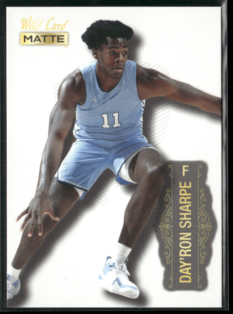 Day'Ron Sharpe 2022 Wild Card Matte White #MB-18 Long Island Nets