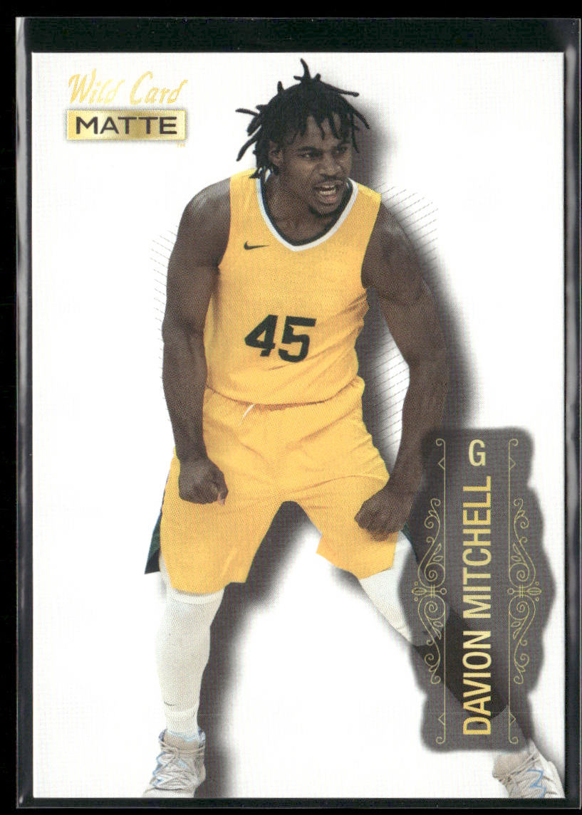Davion Mitchell 2022 Wild Card Matte White #MB-17 Sacramento Kings