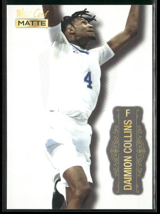 Daimion Collins 2022 Wild Card Matte White #MB-14 Kentucky Wildcats