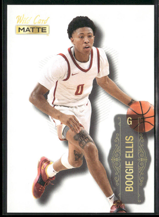 Boogie Ellis 2022 Wild Card Matte White #MB-9 USC Trojans