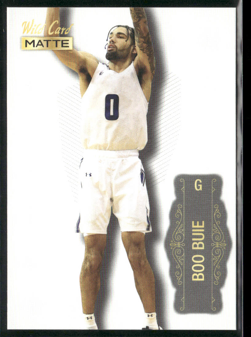 Boo Buie 2022 Wild Card Matte White #MB-8 Northwestern Wildcats