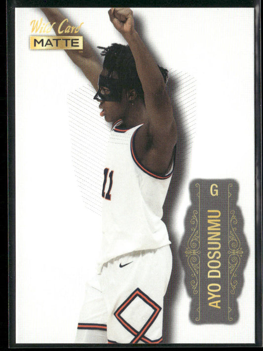 Ayo Dosunmu 2022 Wild Card Matte White #MB-6 Chicago Bulls