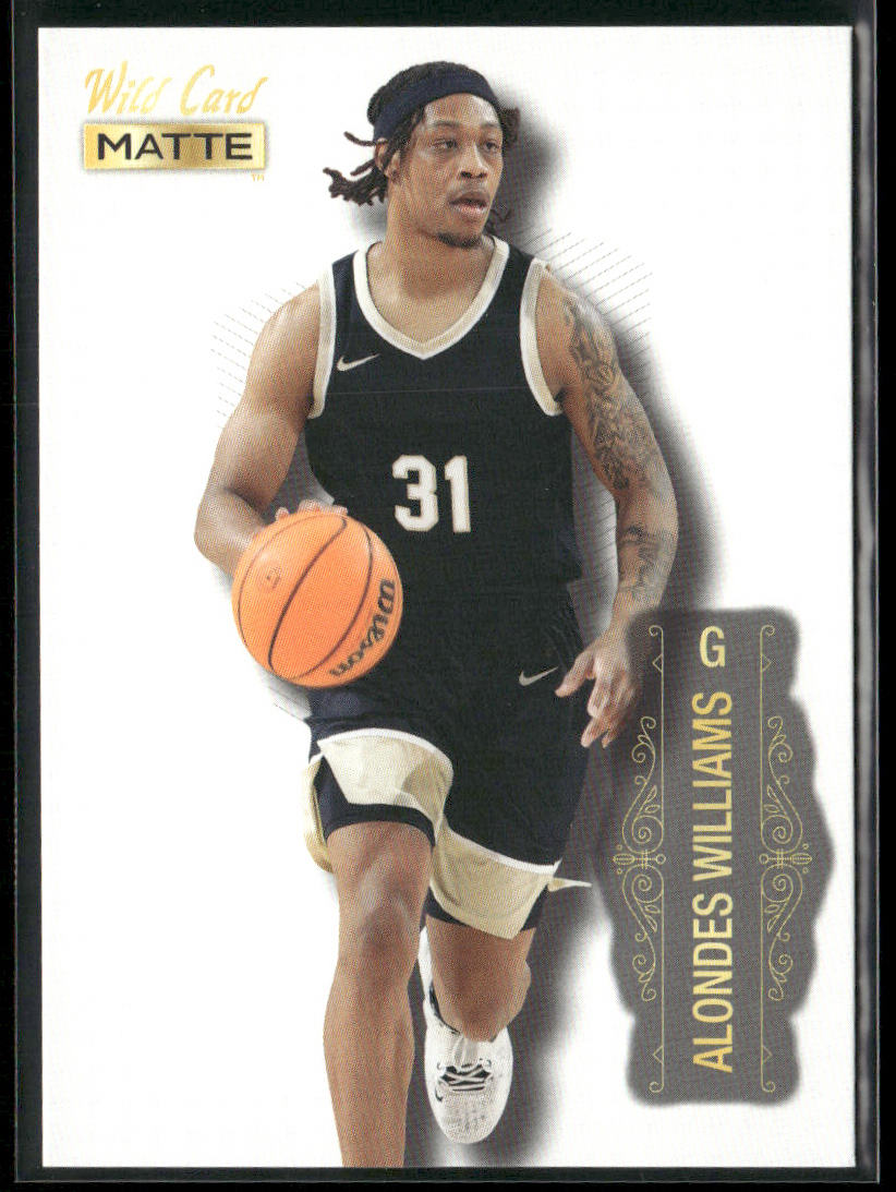 Alondes Williams 2022 Wild Card Matte White #MB-5 Wake Forest Demon Deacons