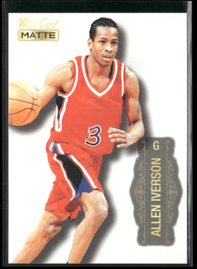 Allen Iverson 2022 Wild Card Matte White #MB-4 Philadelphia 76ers