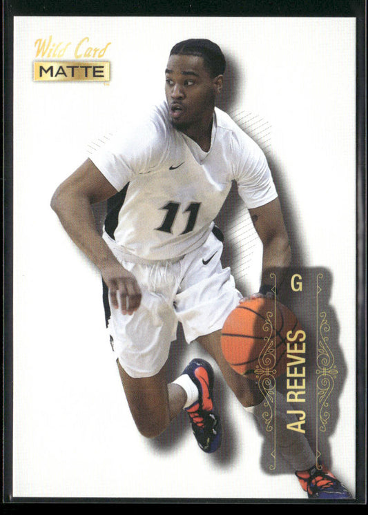 AJ Reeves 2022 Wild Card Matte White #MB-2 Providence Friars