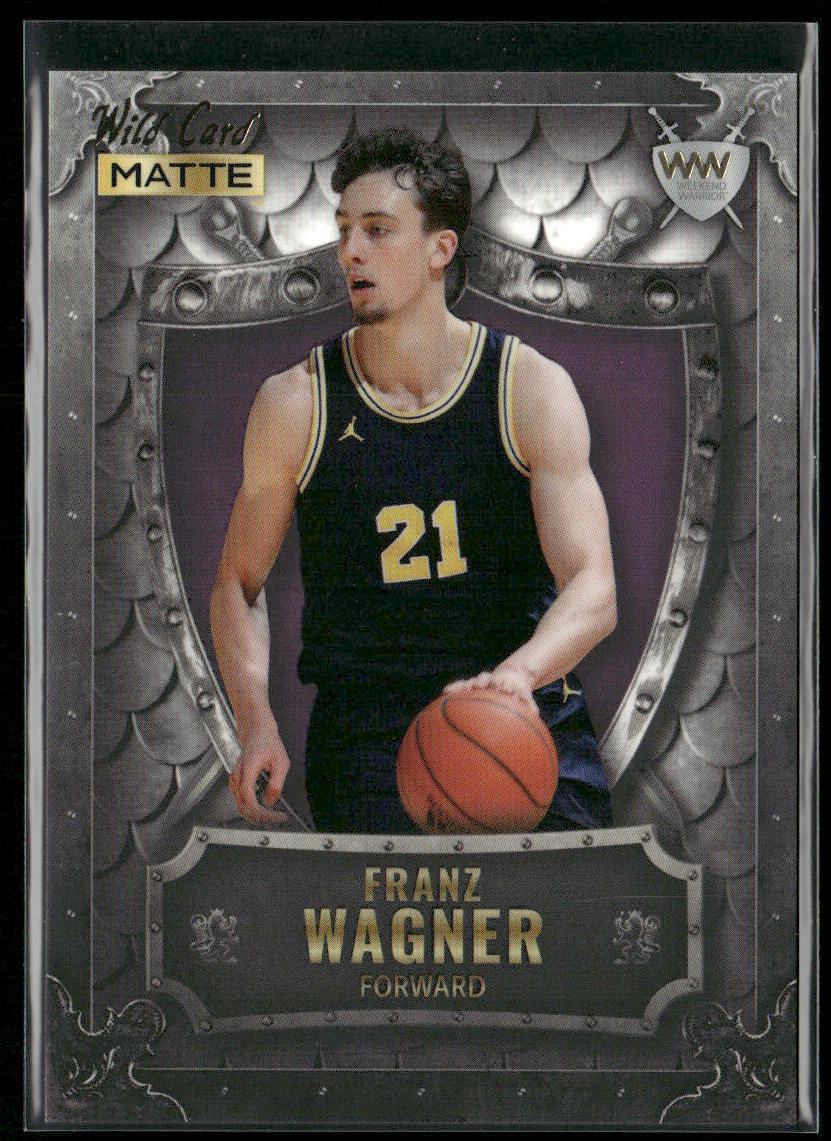 Franz Wagner 2022 Wild Card Matte Weekend Warrior Silver/White/Purple #WW-14
