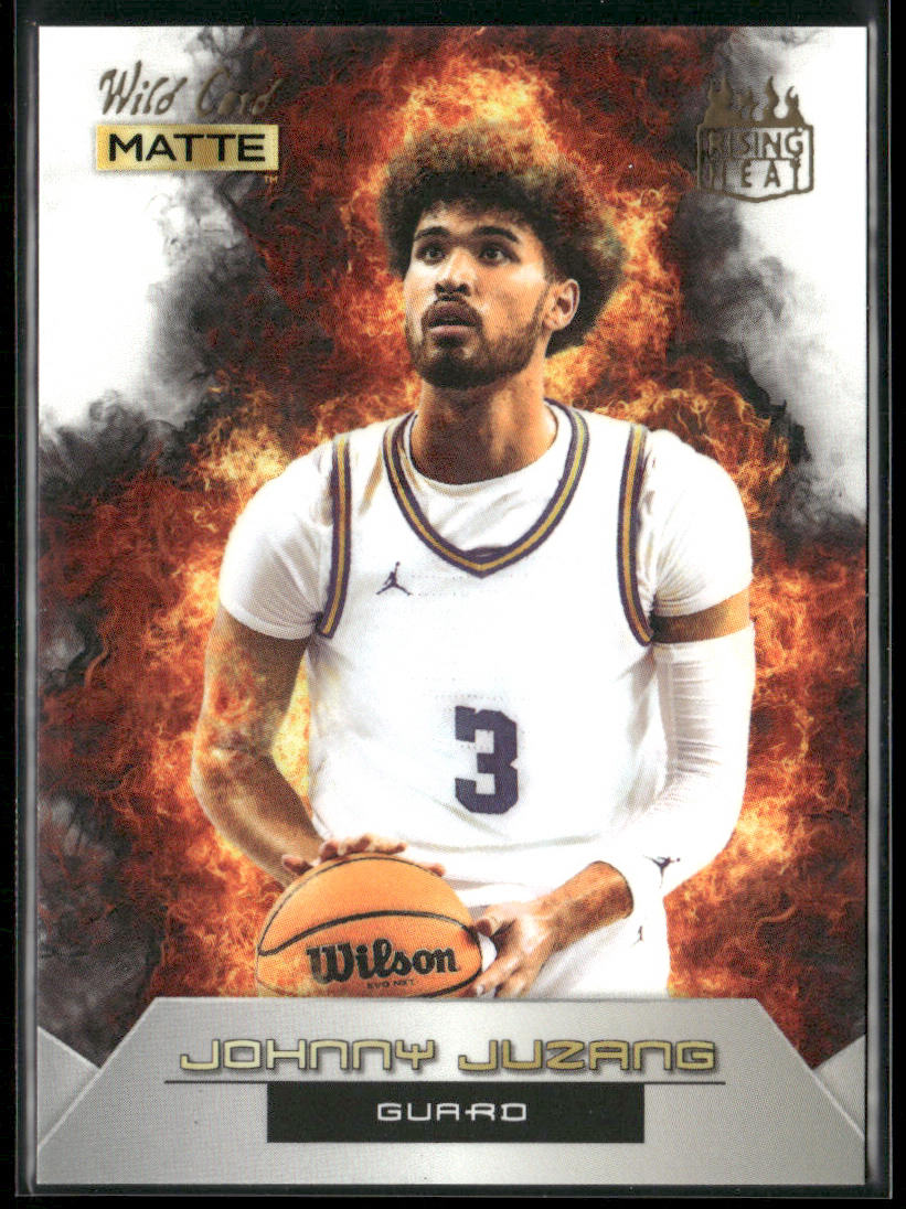 Johnny Juzang 2022 Wild Card Matte Rising Heat White/Orange #RH-12 UCLA Bruins