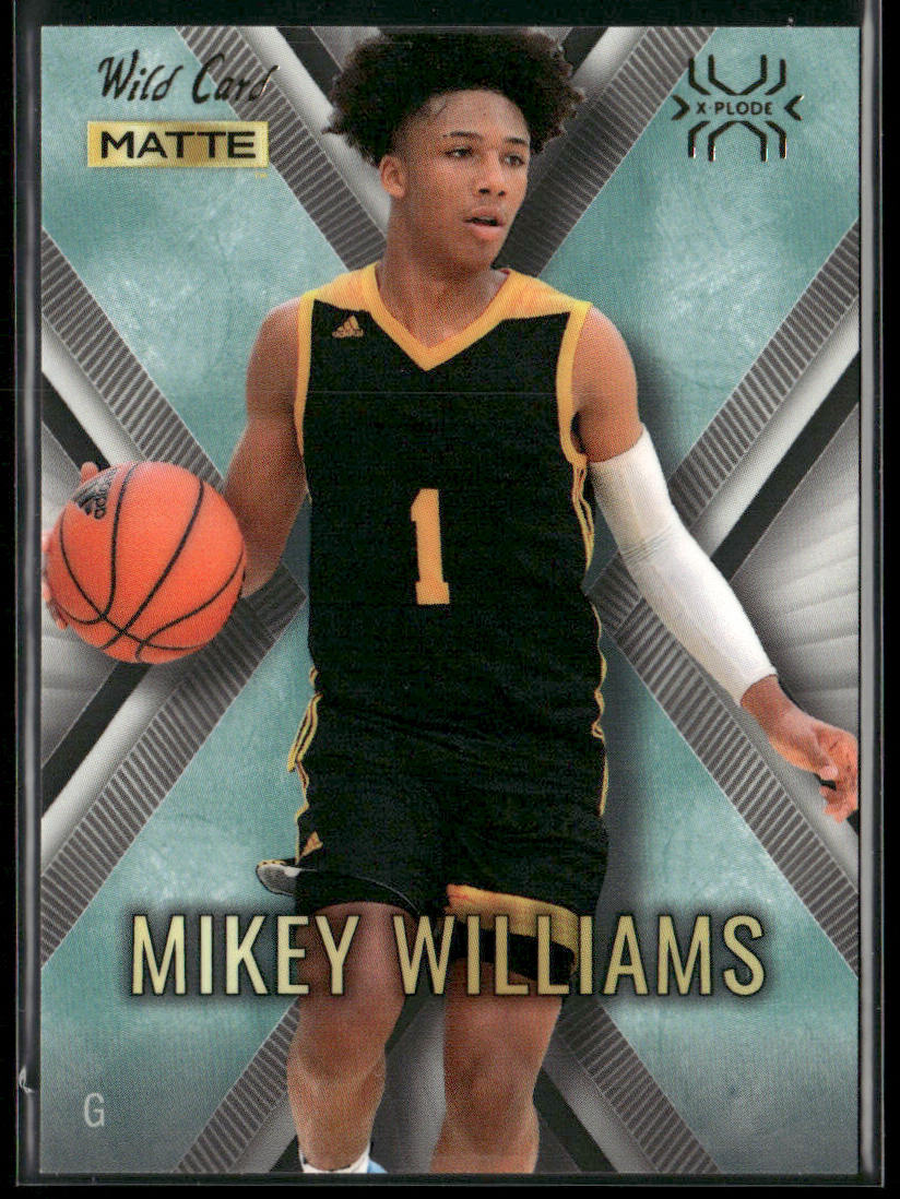 Mikey Williams 2022 Wild Card Matte X-Plode White/Blue X #MXP-35